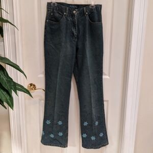 Adolfo Women's Straight Leg Jeans Size 8 w/Beading